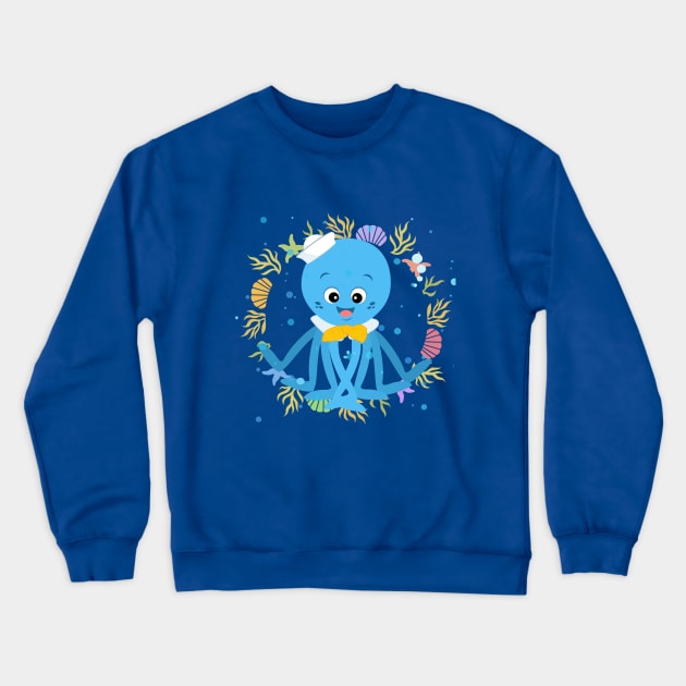 Salior Puss Crewneck Sweatshirt by richhwalsh